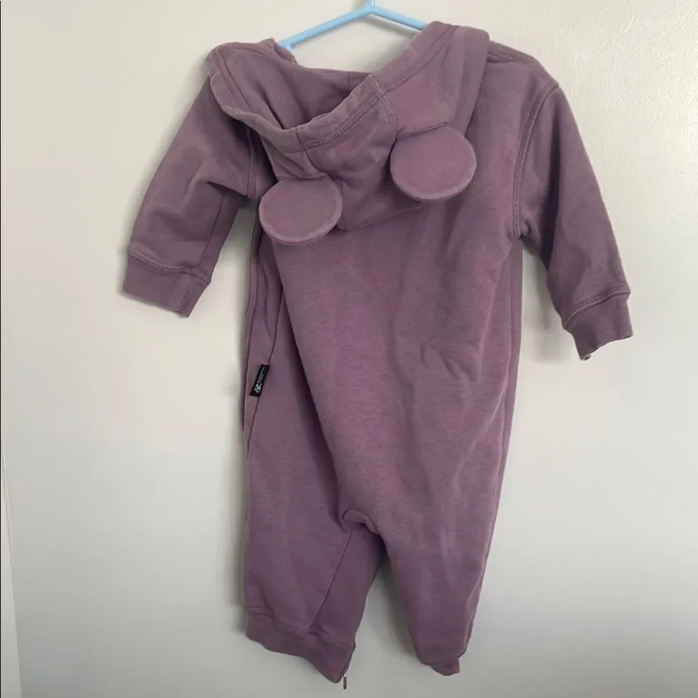 Two footies GAP Purple and dog One Piece with Hood 6-12months